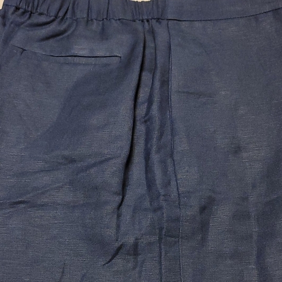 Nine West Linen Blend Elastic Waist Pants - Picture 7 of 7